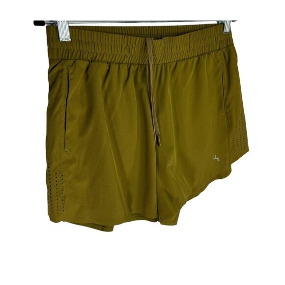 Joy Lab Moss Green Brief Lined Running Active Shorts Drawstring size M - Picture 2 of 5